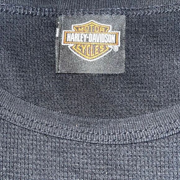 Black Harley-Davidson long-sleeve t-shirt with a "Passion for Freedom, Harley-Da - Picture 4 of 4